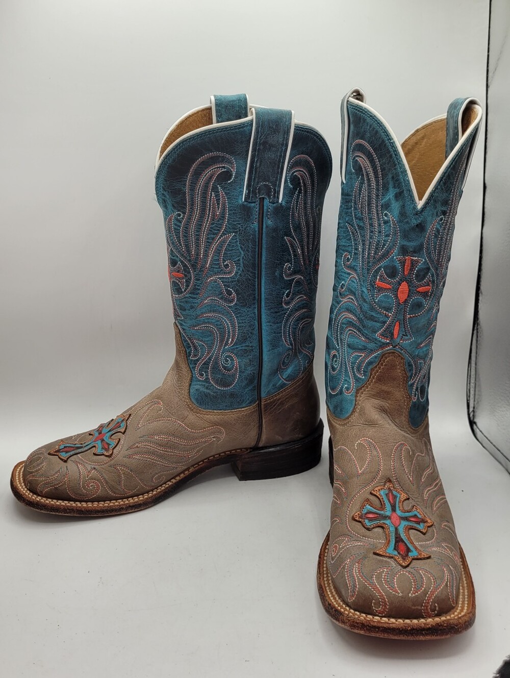 Tony Lama San Saba Collection "Cross" boots Size 6.5 B - Picture 11 of 16